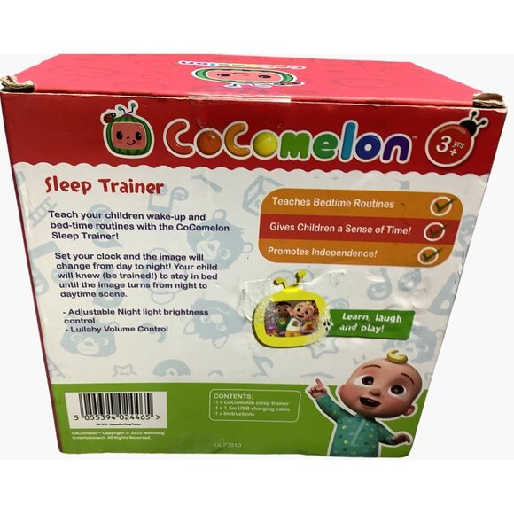 Cocomelon Sleep Trainer Nightlight For Kids Parental Controls Volume Adjustment - Picture 2 of 5